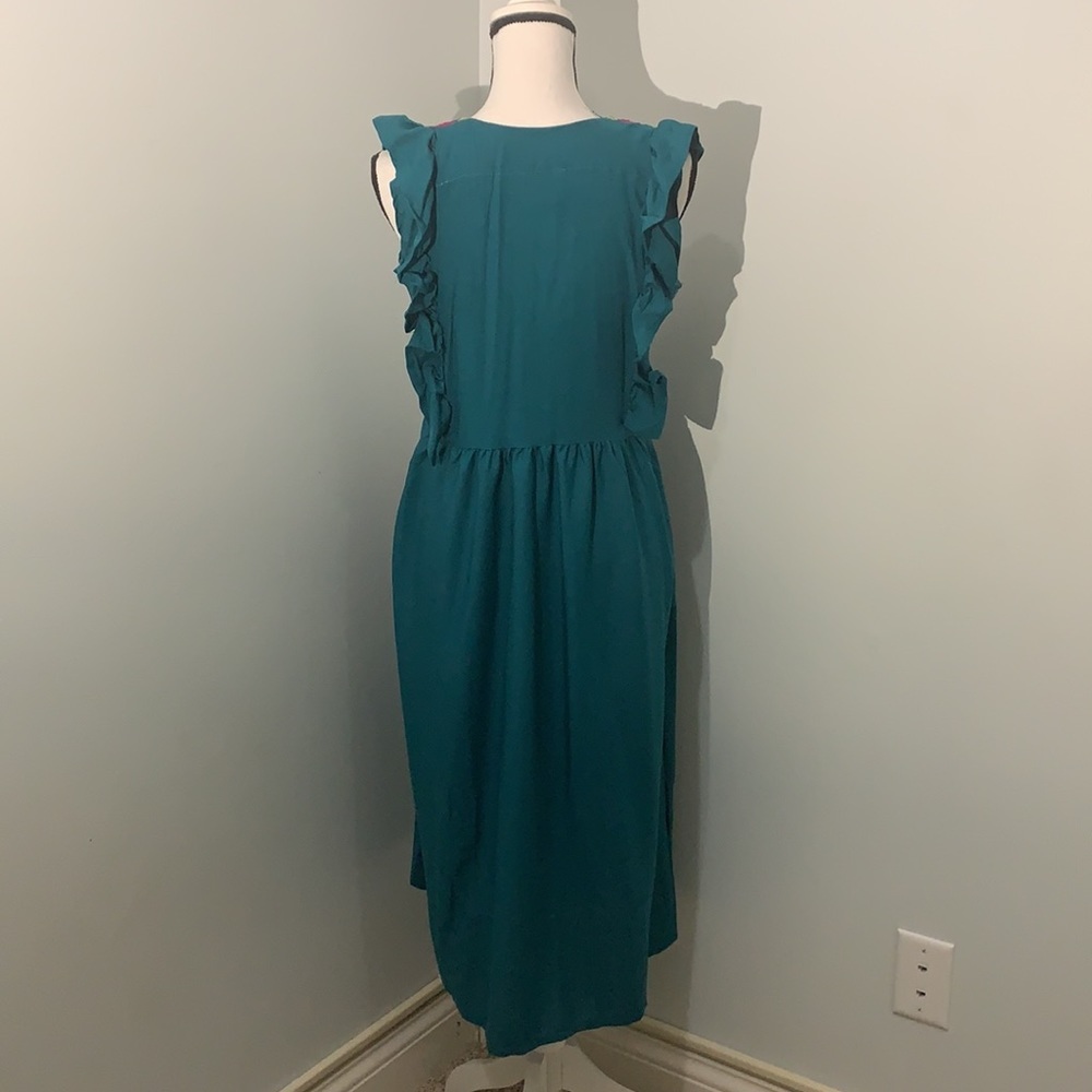 Embroidered Egyptian Sleeveless Dress size S Hand Made - Picture 6 of 10